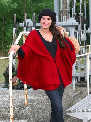 modele tricot cape laine mohair saphora