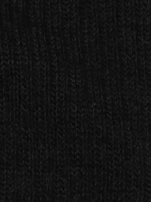 Chaussette chaude laine mohair noir détail maille
