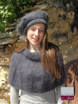 modele tricot mohair pour tricoter une capeline ou chauffe-épaules