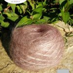 Mohair et Soie Beige rosé Fil Plume - Mohair des fermes de France