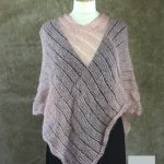 Poncho Mohair Soie Riviera coloris Beige Rosé par la Ferme d'Auré - 1