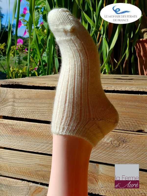 Socquettes Femme Homme en Mohair - Chaussettes invisibles laine