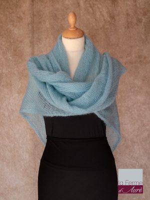 Echarpe en laine femme, gants en laine et foulard femme soie