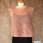 Pull mohair sans manche - Tricot main - Mohair des Fermes de France